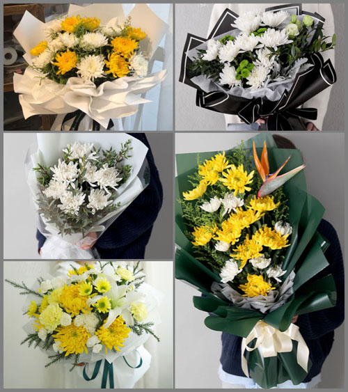 广西南宁西乡塘区心圩街道白事花束代送